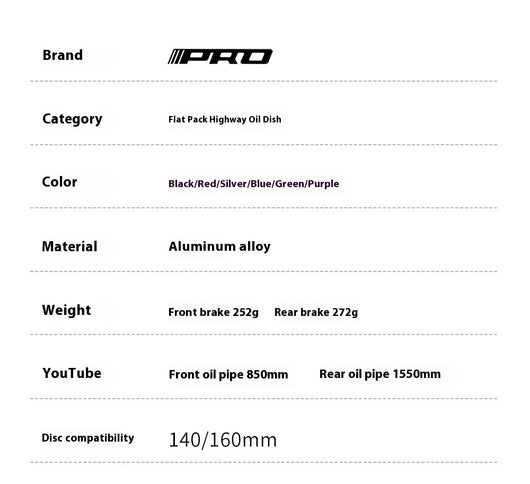 Freno de Disco Hidráulico para Bicicleta de Ruta con Palanca Partida - Image 6