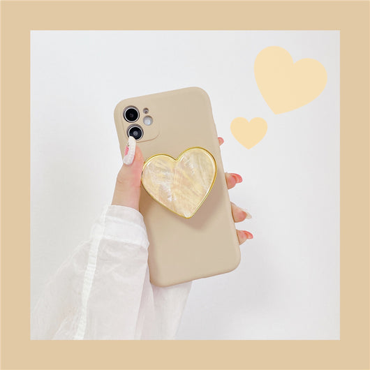 Funda de Silicona Líquida Khaki Antigolpes para iPhone - Image 5