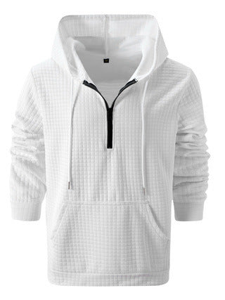 Sudadera Casual para Hombre con Diseño Jacquard Cuadros y Colores Sólidos - Image 10