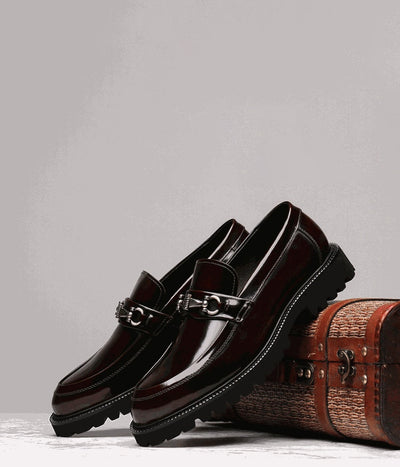 Zapatos Gommino con Hebilla Horse Street en Cuero Japonés Pulido para Hombre - Image 32