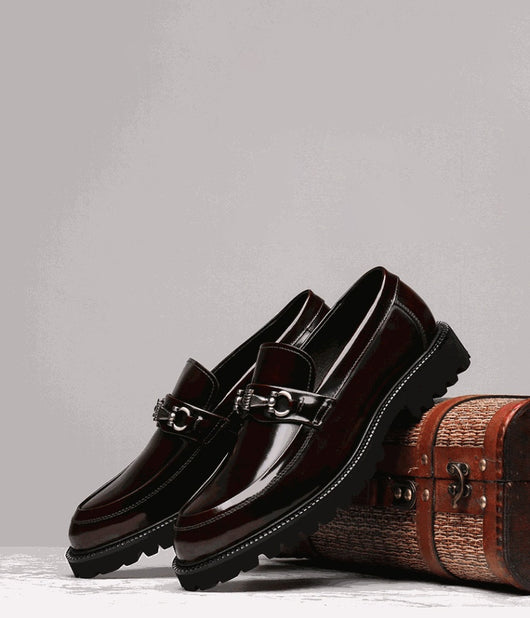 Zapatos Gommino con Hebilla Horse Street en Cuero Japonés Pulido para Hombre - Image 32