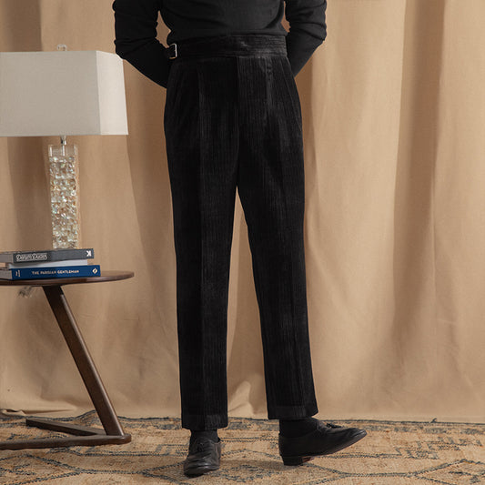 Pantalones Casuales de Chenilla Velvet con Calidez Premium