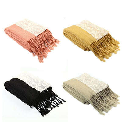 Pashmina Multiusos de Color Sólido - Image 6