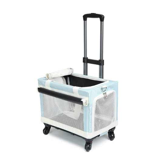 Carrito Transportador Multimascotas Portátil y Transpirable para Gatos y Perros - Image 19
