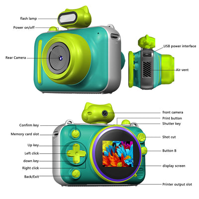 Cámara Digital Infantil HD 20 Pulgadas con Pantalla para Exterior y Juegos - Image 18
