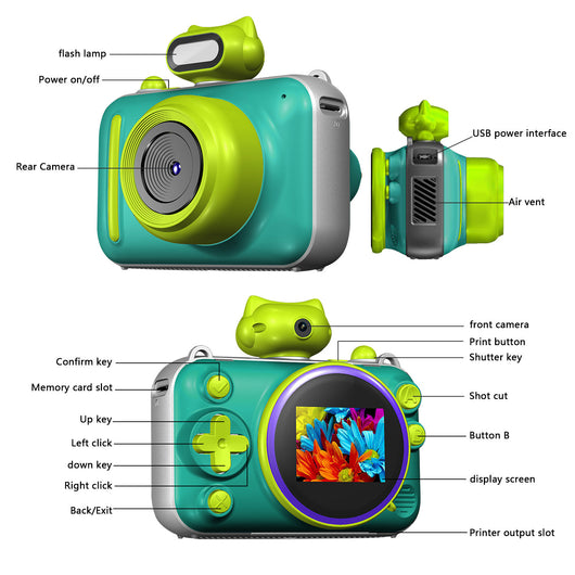Cámara Digital Infantil HD 20 Pulgadas con Pantalla para Exterior y Juegos - Image 18