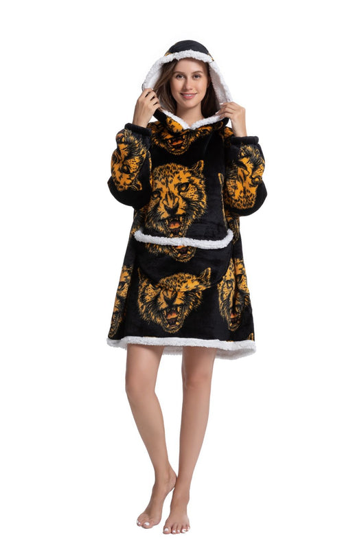 Pijama Sudadera con Capucha y Manta - Abrigo Cálido Versátil - Image 33