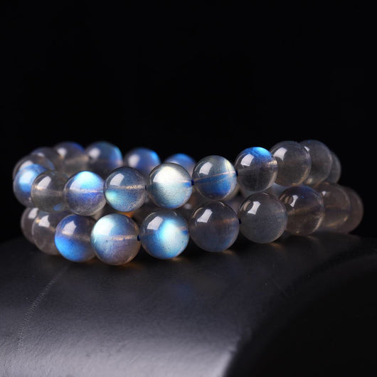 Pulsera de Piedra Lunar Azul - Cuentas Sueltas de Luz Moonstone - Image 2