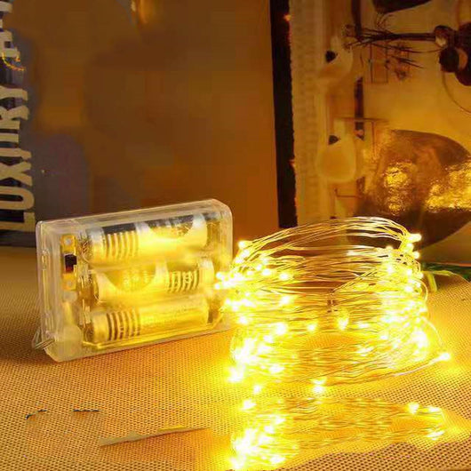 Guirnalda de Luces LED con Alambre de Cobre - 3 Pilas AA - Image 4