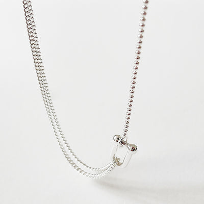 Collar de Plata Esterlina con Cierre U para Mujer - Image 9