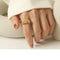 Anillo Minimalista Geométrico D-Shape para Mujer - Diseño Europeo y Americano