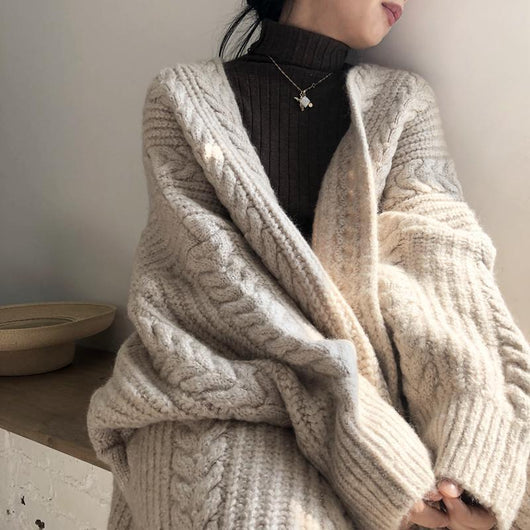 Cardigan Holgado de Punto para Mujer - Image 3