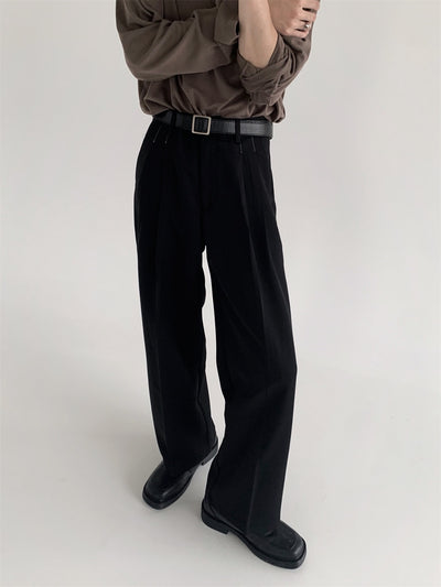 Pantalones Anchos Efecto Drapeado Estilo Urbano Relajado - Image 9