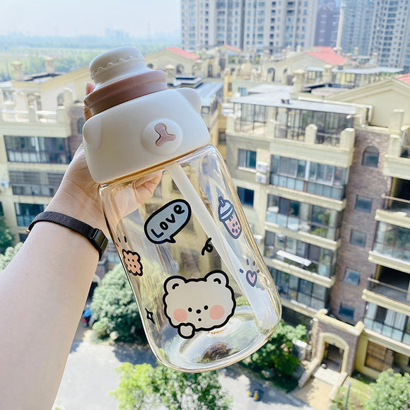 Vaso Térmico Grande con Popotes - Diseño Verano Adorable