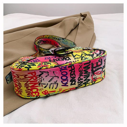 Bolsa de Hombro Messenger con Diseño de Letra de Moda - Image 22