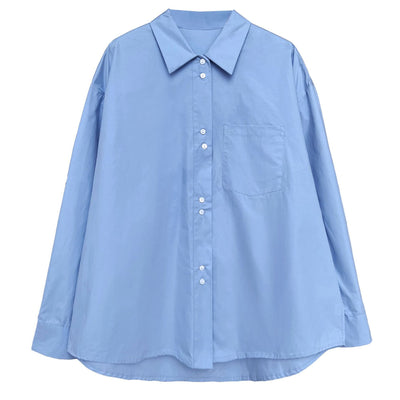 Blusa Casual Francesa de Color Liso para Mujer - Image 5