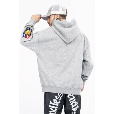 Sudadera Hip Hop Distressed Vintage con Splash de Graffiti Unisex - Image 9