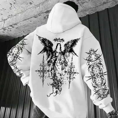 Sudadera Hombre con Estampado 3D Digital Alas de Ángel - Image 15