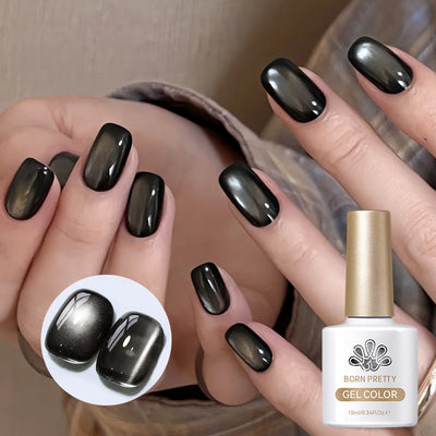 Esmalte Gel UV Degradado con Efecto Ojo de Gato y Microesferas de Cristal - Image 2