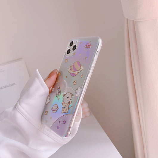 Funda para iPhone con Diseño Láser Perro Espacial - Image 16
