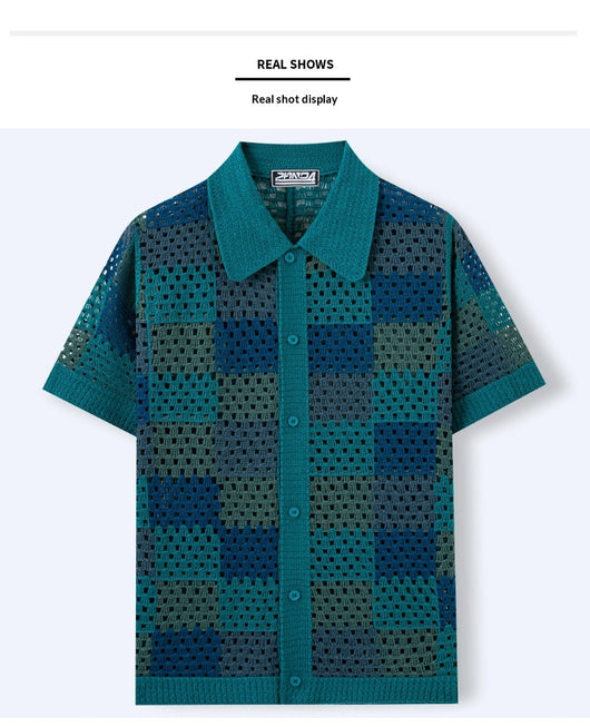 Cardigan de Punto Manga Corta para Hombre - Image 11