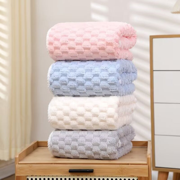 Toalla de Baño Coral Fleece Súper Absorbente y Suave