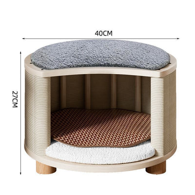 Cama de Madera Maciza para Gatos - Nido Versátil para Todas las Estaciones - Image 5