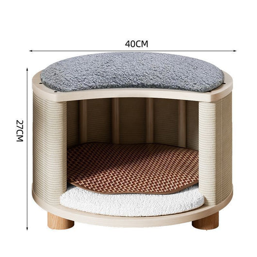 Cama de Madera Maciza para Gatos - Nido Versátil para Todas las Estaciones - Image 5
