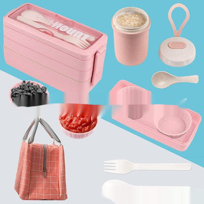 Set Completo de Lonchera Térmica Japonesa 8 Piezas con Bolsa Aislante y Recipientes para Sopa - Image 9