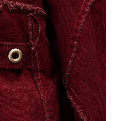 Chaqueta de Algodón con Capucha Pintada a Mano y Detalles Grabados - Image 12