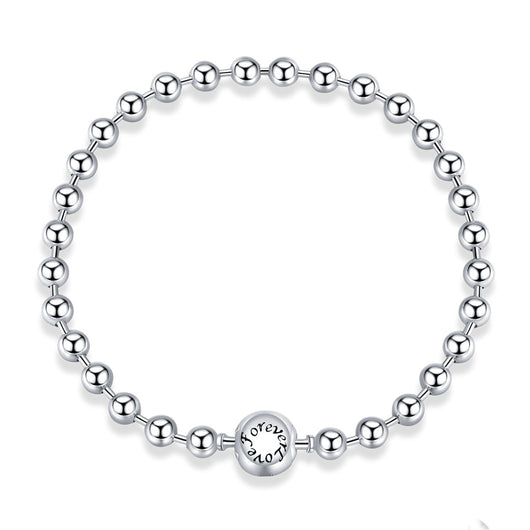 Pulsera de Plata Esterlina con Cuentas Geométricas Redondas - Image 7