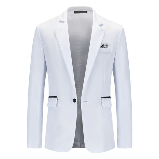 Saco de Negocio Hombre Corte Relajado Solapa Simple - Image 17