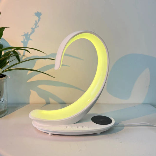 Cargador Inalámbrico de Escritorio 3 en 1 con Parlante Bluetooth y Luz LED Cisne - Image 19