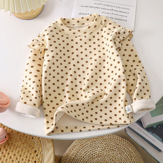 Blusa Infantil Otoño Invierno con Volantes Florales - Image 13