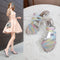 Sandalias de Tacón Cristal para Compras Diarias - Estilo Catwalk