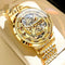 Acero Con Pulsera Y Superficie Dorada