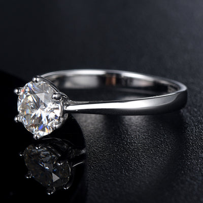Anillo de Plata Esterlina con Diamante de 1 Quilate - Image 4