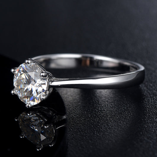 Anillo de Plata Esterlina con Diamante de 1 Quilate - Image 4