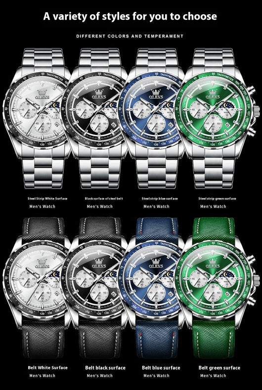 Reloj Deportivo Multifunción para Hombre con Banda de Acero Inoxidable - Image 7
