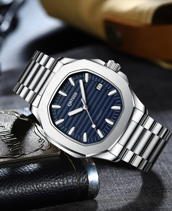 Reloj Automático Mecánico con Esfera Luminiscente para Hombre