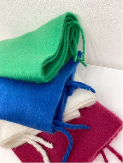 Bufanda de Mohair Premium en Colores Sólidos para Mujer - Image 19