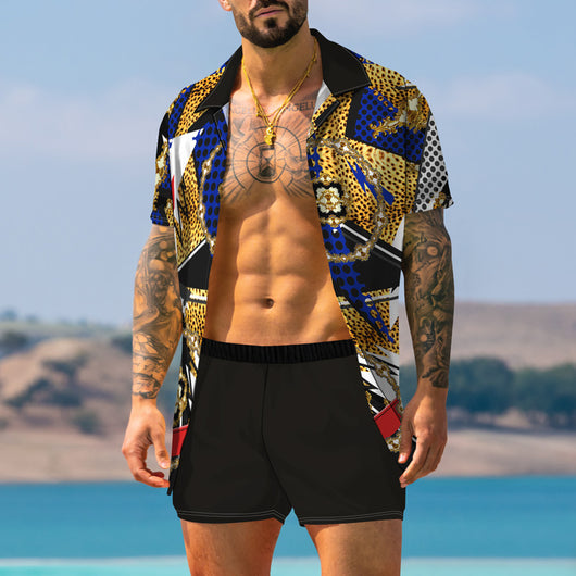 Traje Estampado Retro Moderno para Hombre - Image 20