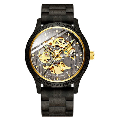 Reloj Mecánico Automático Hueco de Sándalo para Hombre - Image 3