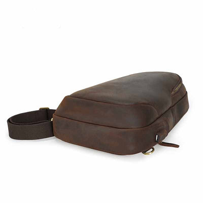 Bolsa de Pecho Vintage en Cuero para Hombre - Image 12