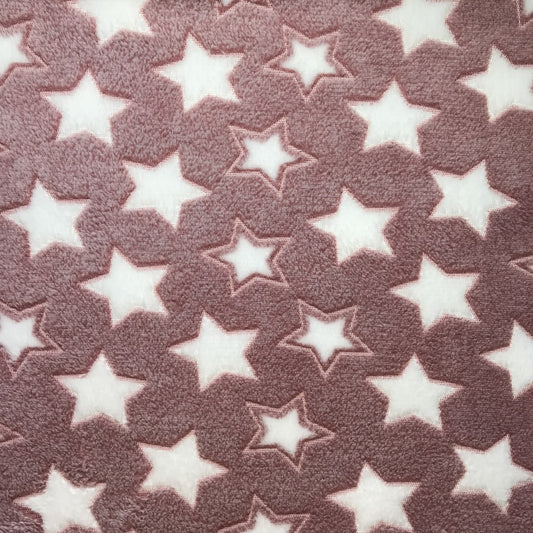 Tela Franela Jacquard Reversible con Estrellas de Cinco Puntas - Image 2