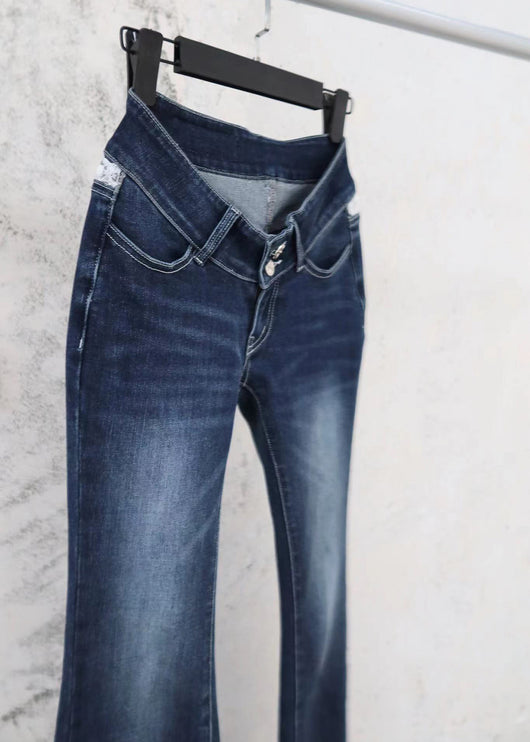 Jeans Acampanados Cintura Baja con Strass Efecto Oscuro - Image 16