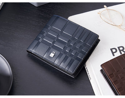 Billetera Delgada para Hombre con Múltiples Compartimentos y Diseño Rayado - Image 18