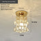 Golden Square Crystal LED Warm Light