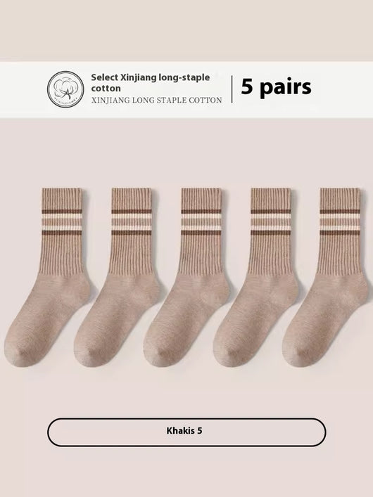 Calcetines Deportivos de Algodón Puro para Hombre - Talla Grande, Transpirables y Cómodos - Image 11