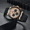 Reloj de Cuarzo Elegante con Movimiento de Seis Agujas